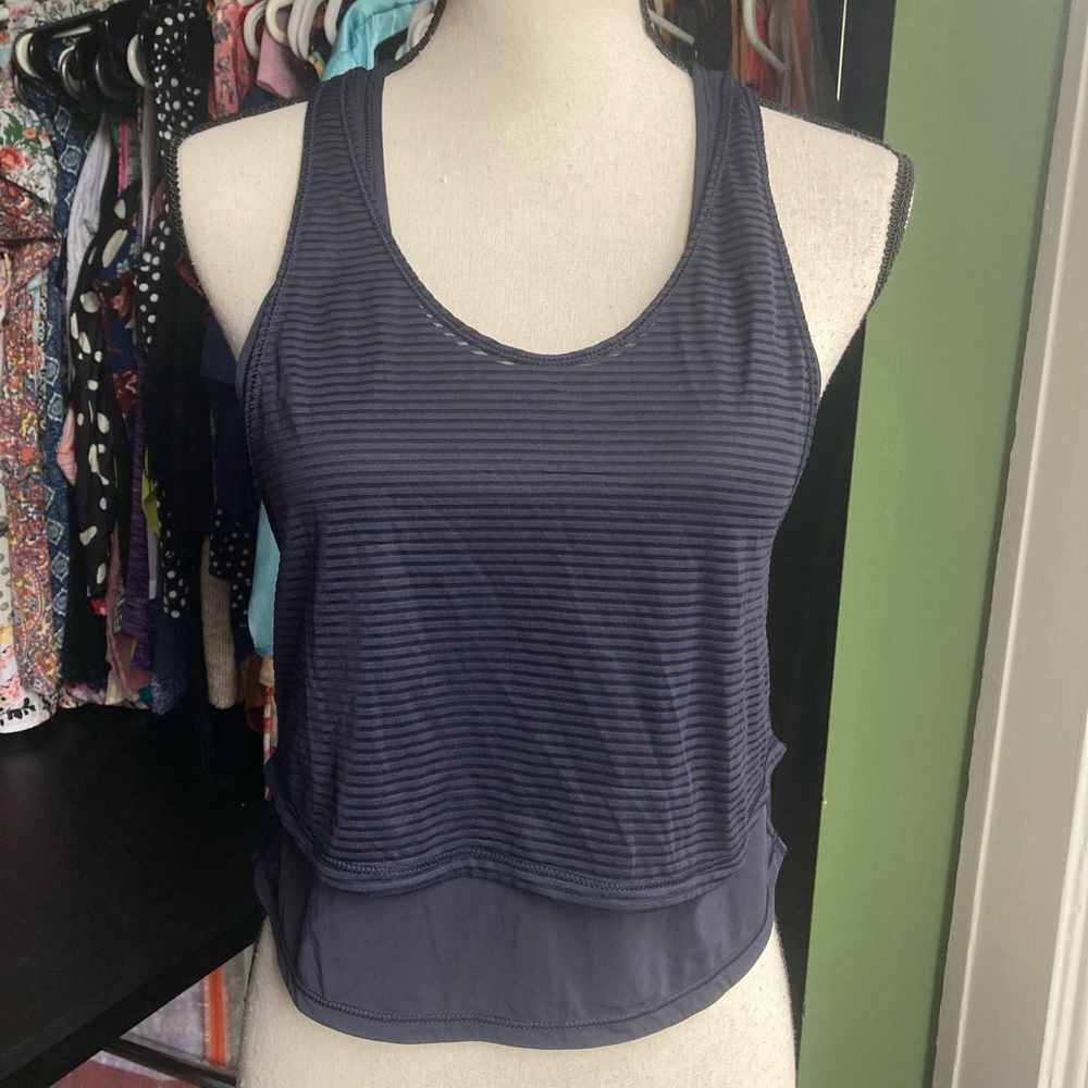 Women's Lululemon Tank Top Size 2 navy Blue